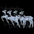 Renos de Navidad 4 unidades 80 LED