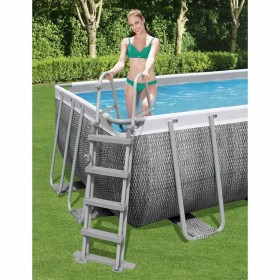 Bestway Escalera de seguridad para piscina 4 peldaños Flowclear 122