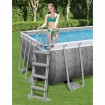 Bestway Escalera de seguridad para piscina 4 peldaños Flowclear 122 cm