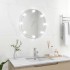 Espejo de pared con luces LED redondo de
