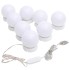 Espejo de pared con luces LED redondo de