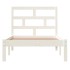 Estructura de cama madera maciza de pino blanco 90x200