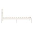 Estructura de cama madera maciza de pino blanco 90x200