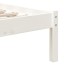 Estructura de cama madera maciza de pino blanco 90x200
