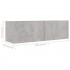 Set de muebles de salón 2 pzas madera ingeniería gris
