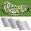 Cercas para césped 15 piezas acero galvanizado 100x20cm