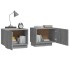 Mesita de noche madera contrachapada gris Sonoma 100x35x40
