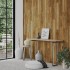 Paneles de pared con aspecto de madera PVC marrón 4,12