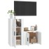 Set de muebles de TV 2 piezas madera contrachapada