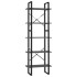 Estantería de 5 niveles madera de ingeniería gris 60x30x175
