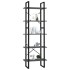 Estantería de 5 niveles madera de ingeniería gris 60x30x175
