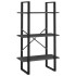 Estantería de 5 niveles madera de ingeniería gris 60x30x175