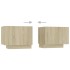 Mesita de noche madera de ingeniería roble Sonoma 100x35x40