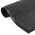 Alfombras de entrada rectangulares de nudo 2 uds gris 80x120