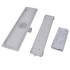 Desagüe lineal de ducha 2 piezas 530x140 mm acero