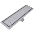 Desagüe lineal de ducha 2 piezas 530x140 mm acero