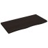 Encimera de baño madera tratada marrón oscuro 100x50x(2-4)