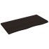 Tablero mesa madera roble tratada marrón oscuro 100x50x(2-4)