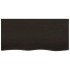 Tablero mesa madera roble tratada marrón oscuro 100x50x(2-4)