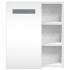 Mueble de baño con espejo y luz LED blanco 45x13x52
