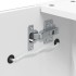 Mueble de baño con espejo y luz LED blanco 45x13x52