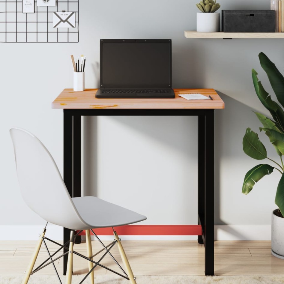 Tablero de escritorio madera maciza de haya 80x55x2,5