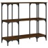 Mesa consola madera de ingeniería marrón roble 102x35x90