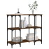 Mesa consola madera de ingeniería marrón roble 102x35x90