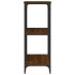 Mesa consola madera de ingeniería marrón roble 102x35x90