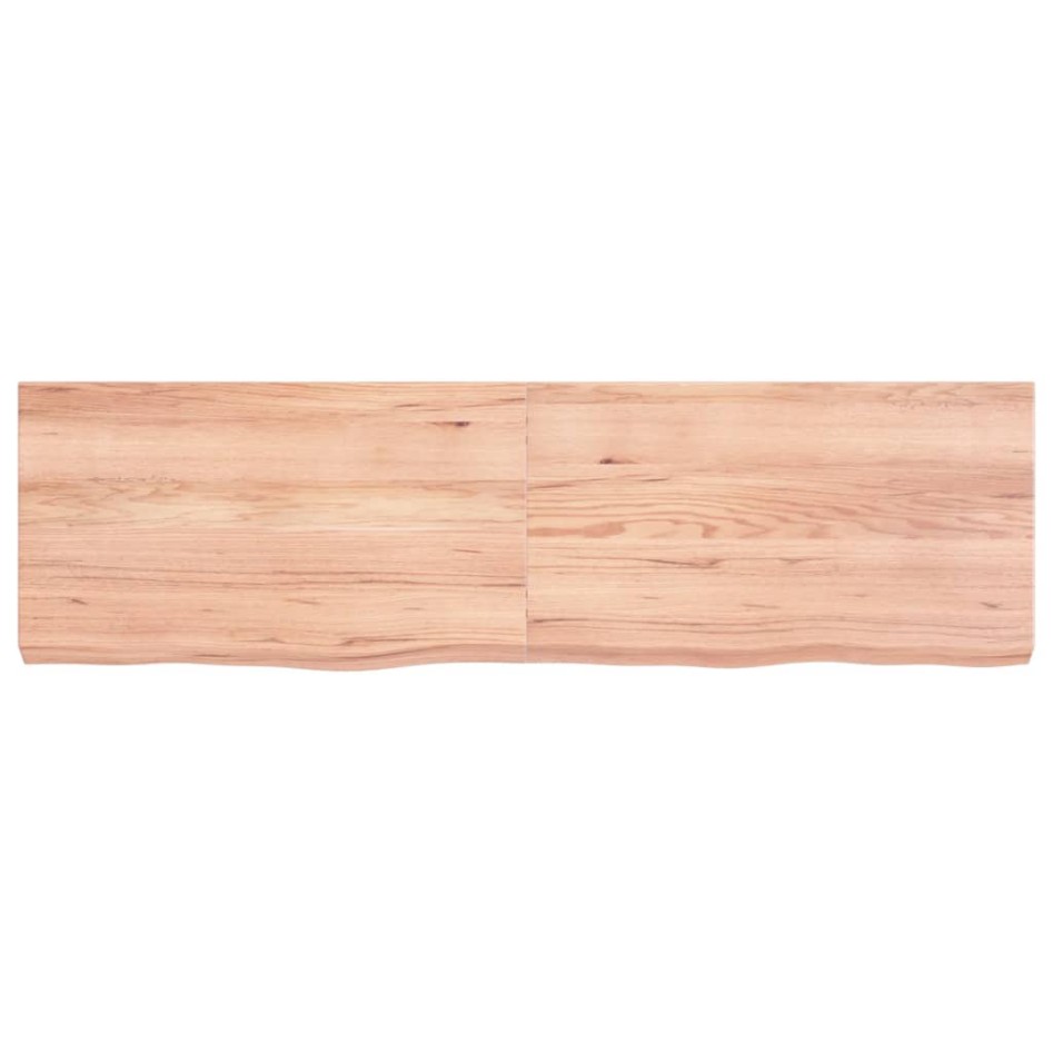 Tablero mesa madera roble tratada marrón claro 140x40x(2-6)