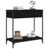 Mesa consola madera de ingeniería negro 75x34,5x75