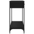 Mesa consola madera de ingeniería negro 75x34,5x75