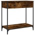 Mesa consola madera de ingeniería roble ahumado 75x34,5x75