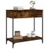 Mesa consola madera de ingeniería roble ahumado 75x34,5x75