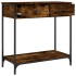 Mesa consola madera de ingeniería roble ahumado 75x34,5x75