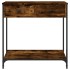 Mesa consola madera de ingeniería roble ahumado 75x34,5x75