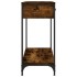 Mesa consola madera de ingeniería roble ahumado 75x34,5x75