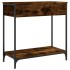 Mesa consola madera de ingeniería roble ahumado 75x34,5x75