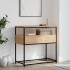 Mesa consola madera de ingeniería roble Sonoma 75x40x75