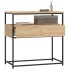 Mesa consola madera de ingeniería roble Sonoma 75x40x75