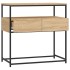 Mesa consola madera de ingeniería roble Sonoma 75x40x75