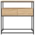 Mesa consola madera de ingeniería roble Sonoma 75x40x75