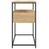 Mesa consola madera de ingeniería roble Sonoma 75x40x75