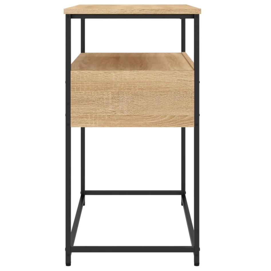 Mesa consola madera de ingeniería roble Sonoma 75x40x75