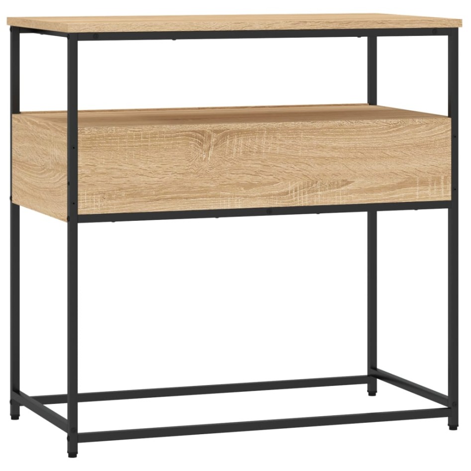 Mesa consola madera de ingeniería roble Sonoma 75x40x75