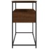 Mesa consola madera de ingeniería marrón roble 100x40x75