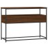 Mesa consola madera de ingeniería marrón roble 100x40x75