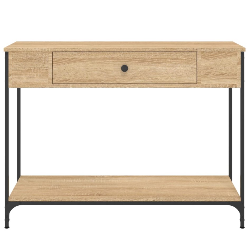 Mesa consola madera de ingeniería roble Sonoma 100x34,5x75