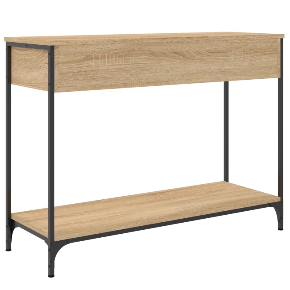 Mesa consola madera de ingeniería roble Sonoma 100x34,5x75