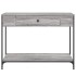 Mesa consola madera de ingeniería gris Sonoma 100x34,5x75